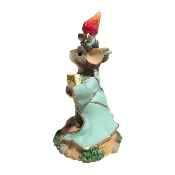 Fitz & Floyd Little Lady Liberty 2002 Limited Numbered Edition Mouse Lady Bug - Picture 3 of 10